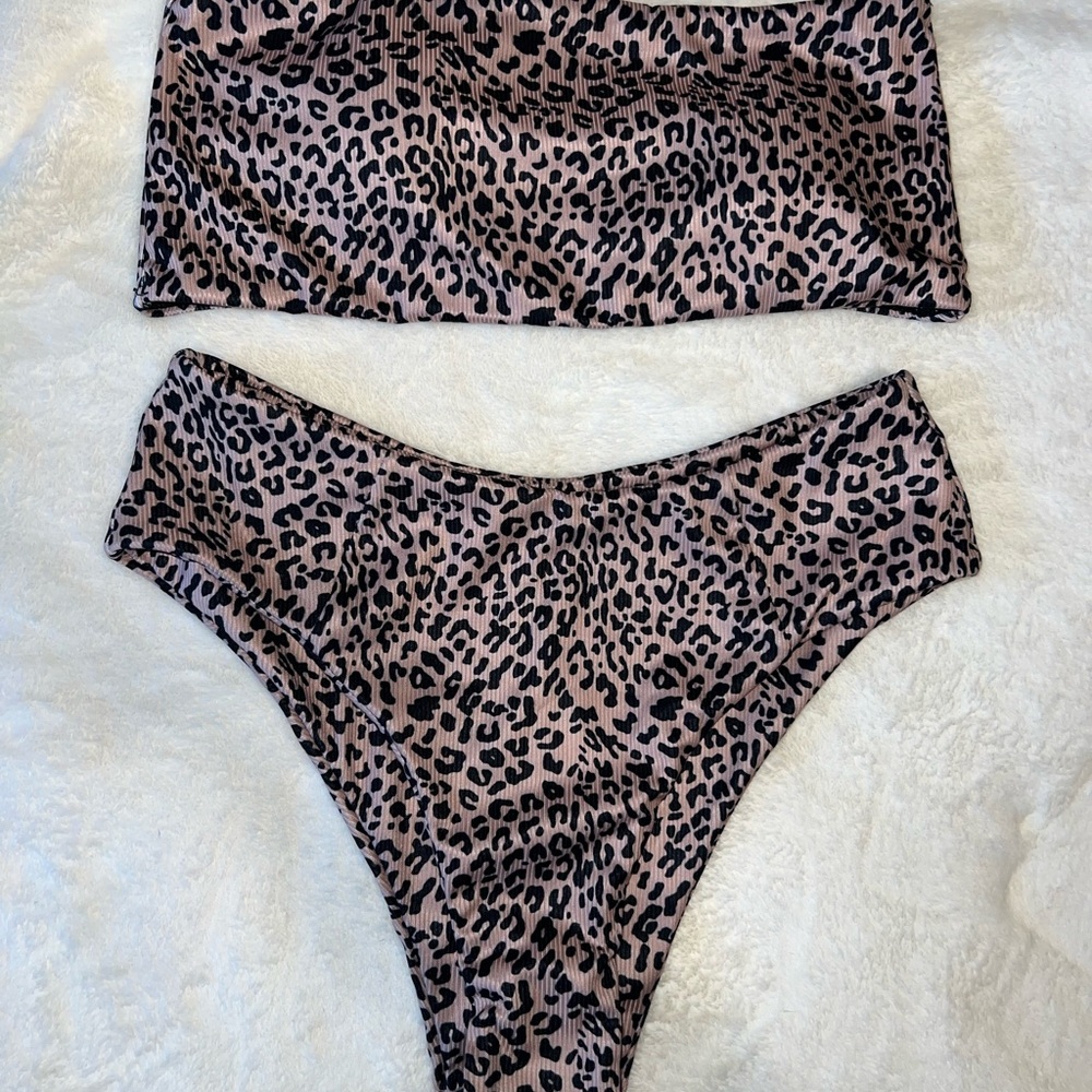 Leopard Print Bikini Set